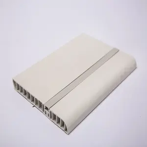 공장 공급 업체 방수 WPC 스커트 보드 150*15*2000mm 스커트 라인 wainscott 실내 장식 wainscoting