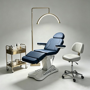 Lit <span class=keywords><strong>de</strong></span> <span class=keywords><strong>massage</strong></span> et <span class=keywords><strong>de</strong></span> beauté ergonomique, réglable, multi-moteurs, en cuir, avec mousse à mémoire <span class=keywords><strong>de</strong></span> forme et chauffage, pour salon <span class=keywords><strong>de</strong></span> beauté et spa - Product Image 3