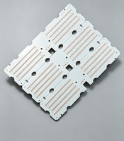 Carte de circuit imprimé (PCB) en aluminium LED haute tension personnalisée, 1,2 mm, 35 μm, surface en cuivre OSP, RoHS, ISO9001, pour éclairage public, carte de circuit imprimé MCPCB
