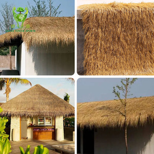 Nhà Máy Bán Hàng Trực Tiếp Morden Phong Cách Bìa Chống Cháy Cỏ Nhân Tạo Khô Tổng Hợp Thatch Roof Đảng Thatch Lợp Trang Trí - Product Image 6