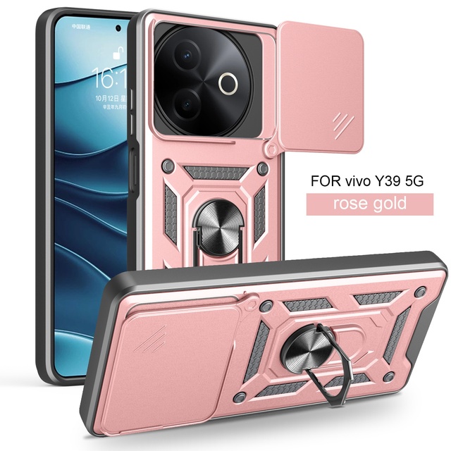 Shun Jia Vi-Vo-Y39-5G Armor Design Mobile Phone Case Bracket with Grip Domestic E-Commerce Explosion-Included Phone Accessory