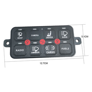 Système de panneau de commande universel à 8 interrupteurs pour véhicules tout-terrain, bateaux, bus avec voyants LED - Product Image 2