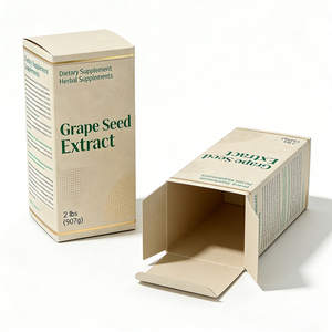 <span class=keywords><strong>Caja</strong></span> de Empaque para Suplementos Alimenticios Pequeña con Impresión Personalizada, Logotipo y <span class=keywords><strong>Caja</strong></span> de Papel para Suplementos Personalizada - Product Image 1