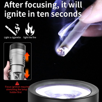 Lampe de poche puissante 60W LED allume Cigarette Fire USB 2000M 32000mAh 45690 batterie Portable poignée bandoulière Flash torche