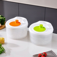 Utensilios de Cocina de Alta Calidad, Mezclador de Ensaladas, Escurridor de Ensaladas Manual de Plástico para Frutas y Verduras