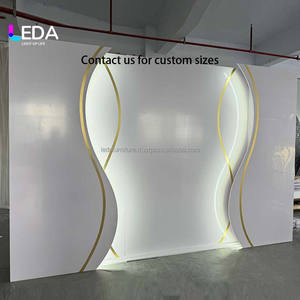 Leda สีแชมเปญหรูหราเวทีพื้นถึงเพดานพร้อมการตกแต่งฉากหลังที่หรูหรา - Product Image 4