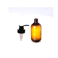 Usine personnalisée 300ml pas cher vide en plastique ambré shampooing pompe forme de bouteille rechargeable Lotion distributeur savon liquide conteneur
