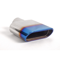 Services OEM fournis, embouts de tuyau d'échappement en acier inoxydable de 63 mm, accessoires de décoration de voiture