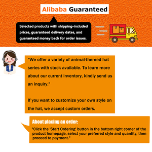 Mũ lưỡi trai da lộn bán buôn, chất lượng cao, thêu hình động vật trang trại, có thể tùy chỉnh logo của bạn - Product Image 5