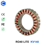 CubeMars RO40 KV140 Lite Großer Hohlwellen-Robotermotor mit Geringem Kugelumlaufdrehmoment, Rahmenloser BLDC-Außenläufermotor