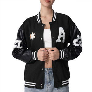 New Winter Collection <b>Women</b> Varsity <b>Jacket</b> Stand Printed Breathable Canvas <b>Lightweight</b> Comfortable Fit Casual Wear Best Selling - Product Image 1