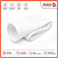 Sac filtrant en polyester sur mesure pour dépoussiéreur, conforme aux normes alimentaires, non toxique, pour usine de transformation alimentaire et de boissons
