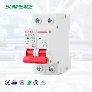 Автоматические выключатели AC C-типа (миниатюрные) для защиты от перегрузок в солнечных фотоэлектрических системах, 6А, 10А, 16А, 20А, 25А, 32А, 40А, 50А, 63А, 1P, 2P, 3P, 4P - Product Image 2