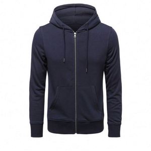 เสื้อฮู้ดซิปผ้าฝ้ายแท้พิมพ์โลโก้ตามสั่งสำหรับงานโปรโมทแบรนด์ - Product Image 2