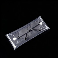 Sac en PVC transparent holographique durable personnalisé avec bouton-pression, taille et couleur personnalisables, pochette en vinyle de haute qualité imprimée en sérigraphie