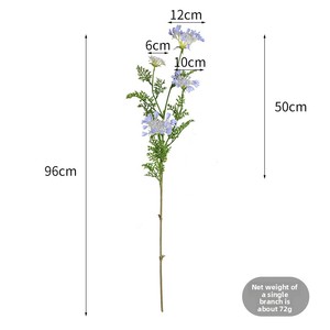 Fleurs artificielles en dentelle d'aspect naturel, longues tiges, matériel auxiliaire pour fleuristes, accessoires <span class=keywords><strong>de</strong></span> photographie <span class=keywords><strong>de</strong></span> bouquets, décoration intérieure - Product Image 4