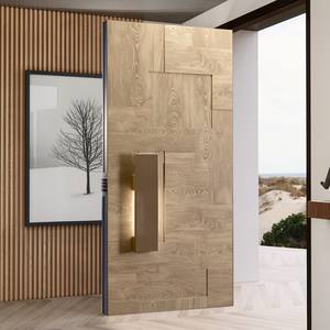 Puertas Exteriores de Madera Italianas para Casas, Diseño Moderno en 3D, Puerta de Madera para Villa, Hotel, Apartamento, Puertas Exteriores Modernas para el Hogar - Product Image 2