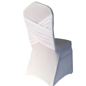 Giáng sinh màu trắng ưa thích ghế bao gồm xù tiệc bảo vệ Spandex slipcovers cho các sự kiện bên và đám cưới - Product Image 2