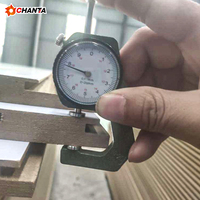 Panneau rainuré sur mesure en MDF 18 mm pour armoire, moderne, placage mélaminé E1, résistant à l'humidité, qualité supérieure