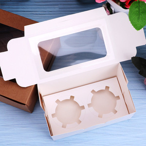 Nhà Máy Bán Buôn Thực Phẩm Cấp <span class=keywords><strong>1</strong></span> 2 4 6 12 Lỗ <span class=keywords><strong>Cupcake</strong></span> Hộp Biểu Tượng Tùy Chỉnh Bánh Cup Bánh Bao Bì Hộp 12 Với Cửa Sổ PVC - Product Image 4