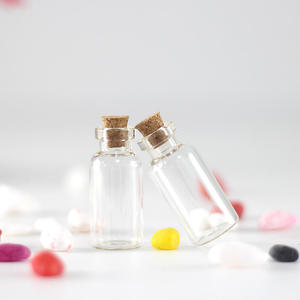 ขวดแก้วใสขนาดเล็กน่ารัก ราคาโรงงาน พร้อมจุกไม้ก๊อก สำหรับใส่ข้อความหรือของที่ระลึก - Product Image 2