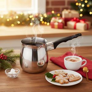 Ensembles de casseroles en gros 24oz/12oz/6oz Réchaud de table <span class=keywords><strong>Pot</strong></span> à lait et à beurre <span class=keywords><strong>Pot</strong></span> arabe en acier inoxydable Cafetière turque - Product Image 2
