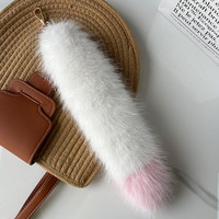 Vente en Gros de Queue de Faux Raton Laveur 20-40cm Moelleux Bon marché Queue de Fourrure de Renard pour Décoration Queue de Fourrure en Peluche