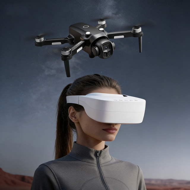 Outdoor professional 8k V158 Drone wiht VR glasses 4kHD Camera foldable brushless motor RC Obstacle Avoidance FPV Factory Direct
