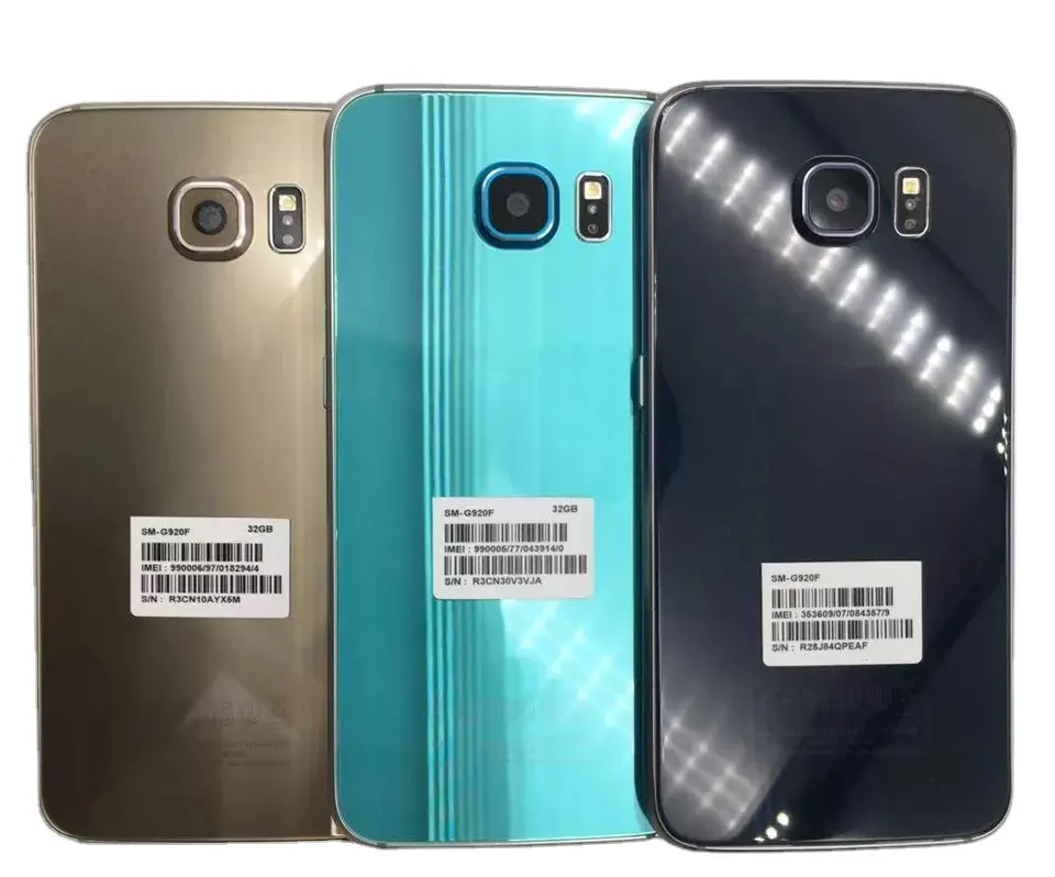Wholesale used Original Unlocked cell Phones celular second hand For Samsung Telefonos Galaxy S6 Edge G925F G925U S8