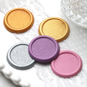 Étiquettes en cire givrée vierges, tampons de cire à sceller, autocollants de sceau en cire colorés DIY pour la décoration d'enveloppes - Product Image 1