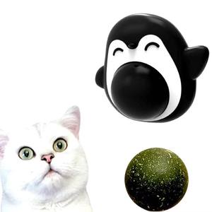 Balle à lécher pour chats, jouets en forme de pingouin, balles à lécher - Product Image 2