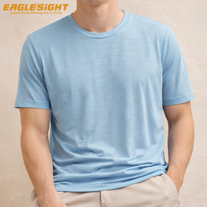 חולצת טי לגברים ונשים מ-100% צמר מרינו 17.5 מיקרון סופר-דק 150 גרם/מ'² ג'רזי, מותג פרטי בהתאמה אישית - Product Image 6