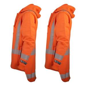 เสื้อฮู้ดผ้าฟลีซกันไฟ NFPA 2112 ผลิตตามสั่งขายส่ง เสื้อสเวตเชิ้ตทนไฟ เสื้อผ้ากันไฟแบบมีฮู้ด ย้อมสี VAT - Product Image 2