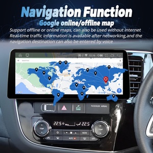 วิทยุติดรถยนต์ระบบแอนดรอยด์ หน้าจอ 12.3 นิ้ว ความละเอียด 1920*720 สำหรับรถยนต์มิตซูบิชิ เอาท์แลนเดอร์ 3 รุ่น GF0W GG0W ปี 2012-2018 รองรับ 4G Carplay มัลติมีเดีย 2din - Product Image 2