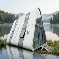 Kit de cabine préfabriquée en acier modulaire de Chine pour usage extérieur en villa, design moderne