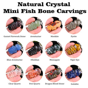 คริสตัลแกะสลักลายกระดูกปลาขนาดเล็กสำหรับทำเครื่องประดับงานแกะสลักคริสตัลคริสตัลจากธรรมชาติ - Product Image 6