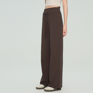 Pantalon large décontracté taille haute avec cordon de serrage pour femme, respirant, amincissant, coupe ample, pour l'entraînement et le yoga - Product Image 5
