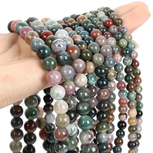 Cuentas de Piedra Natural de 4-10 mm, Cuentas Sueltas de Cristal Pulido para Hacer Joyas, Ojo de Tigre, Amatista, <span class=keywords><strong>Cuarzo</strong></span> Rosa, Lapislázuli, Citrino, para Pulseras - Product Image 1
