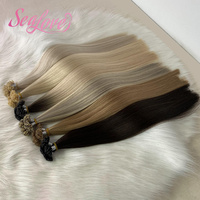 Extensions de cheveux naturels russes à pointe en U, kératine, double épaisseur, 100 % Remy avec cuticules intactes, vente en gros