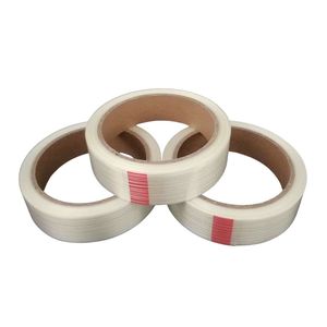 Ruban de cerclage double face en fibre croisée renforcée <span class=keywords><strong>adhésive</strong></span> acrylique ruban de cerclage en fibre de verre ruban d'emballage en papier - Product Image 3