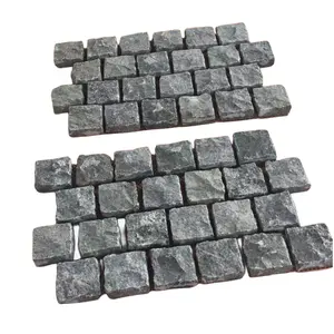 Cina granito nero pavimentato piastrelle 10x10x3 CM