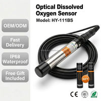 Sonde optique de mesure de l'oxygène dissous (OD) pour l'aquaculture marine, corps en titane anti-corrosion IP68, avec plage de température