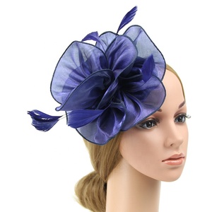 Sombrero elegante de organza para mujer, elegante sombrero de iglesia a juego - Product Image 5