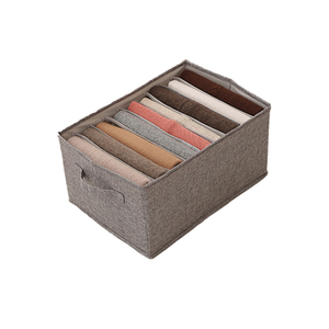 Kompartemen Lipat Kotak Penyimpanan Jeans Lemari Pakaian 7 Grid Divider <span class=keywords><strong>Drawer</strong></span> Underwear Organizer - Product Image 6