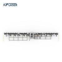 Machine de découpe laser à fibre ultra-robuste à 4 mandrins, à montage latéral, sans contre-pointe, pour tubes métalliques de 12 m, série TIV