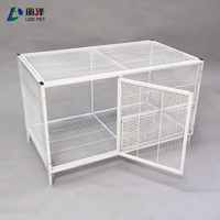 LizePet galvanizli Metal ucuz tavuk kümesi ev tavuk üreme kafesi keskiler 2 parça horoz kafesleri önlemek için