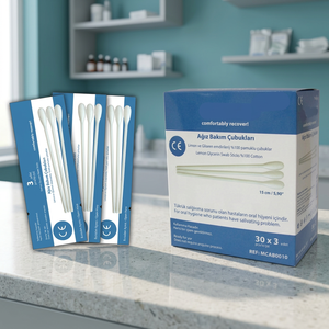 Bâtonnets de glycérine au citron, best-seller, pour patients alités, dépendants de leur lit, en soins intensifs, pour l'hygiène buccale et la prévention des infections. - Product Image 1