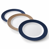 Service de table en mélamine léger et incassable, empilable, compatible lave-vaisselle, pour restaurants, réduit les risques de bris, vente en gros OEM