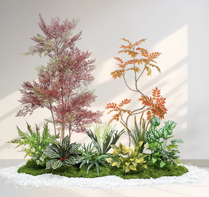 Plantas Artificiales de Peonía Verde con Alambre, Decoración Biónica para Interiores, Combinación de Paisajismo, Decoraciones de Lujo para Ventanas y Pisos - Product Image 5