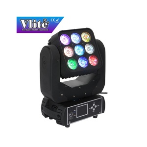 ไฟบีมเคลื่อนที่แบบหัวหมุน 132W 9x12W ควอด LED RGBW ดีไซน์บางเฉียบ ให้เอฟเฟกต์ภาพคมชัด เหมาะสำหรับงานทัวร์ การเช่า และงานโปรดักชั่น - Product Image 1